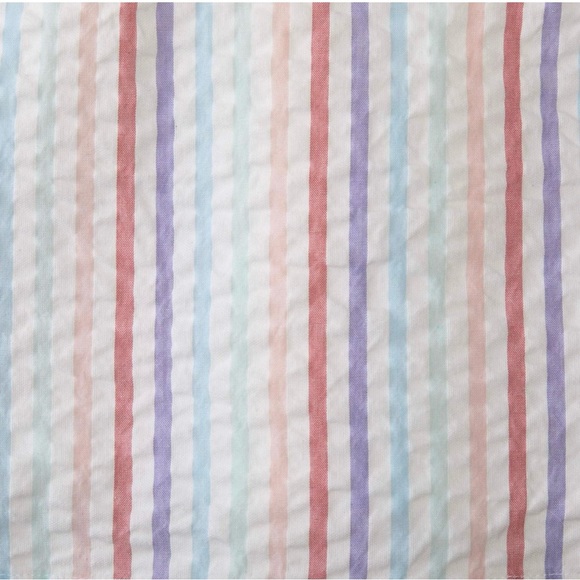 NEW 💕 Hope & Henry 100% Organic Cotton Rainbow-Colored Striped Party Dress - Picture 5 of 12